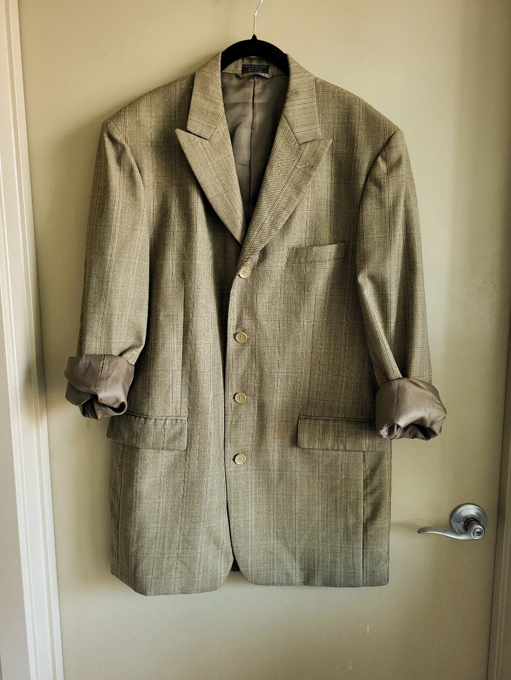 Raspinni 100% Wool Plaid Blazer – 1980s